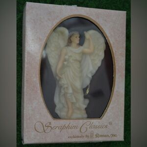 1996 Seraphim Classics Angel Ornament 'Gabriel' Celestial Messenger by Roman